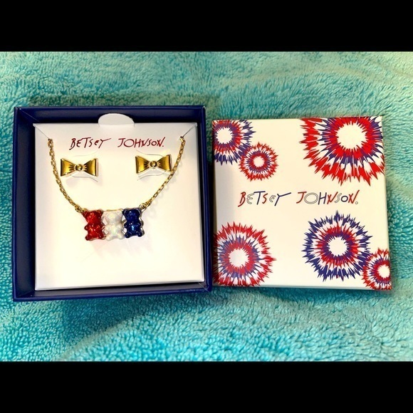 Betsey Johnson Jewelry - NWT Betsey Johnson‎ Necklace and Earrings Set
